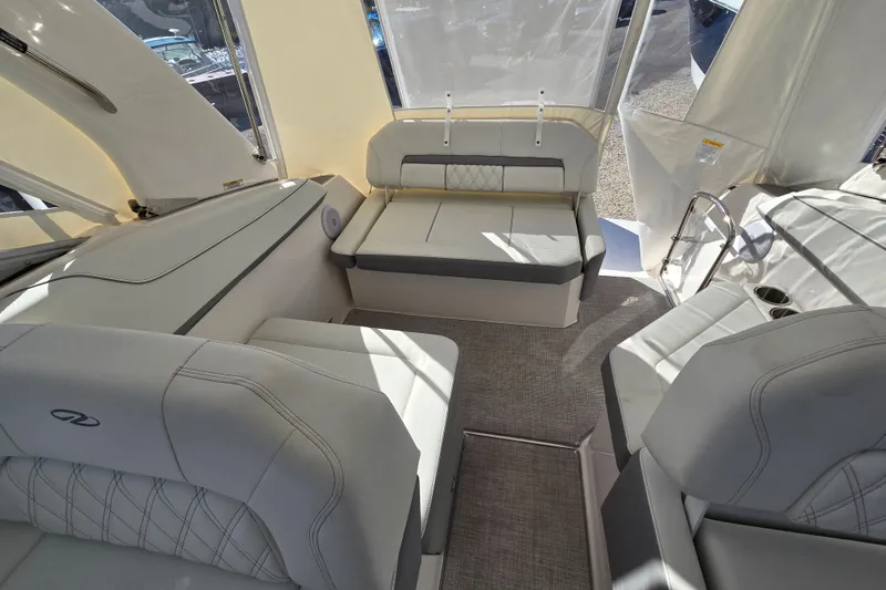 Slide: The Image of Luxurious interior of 2026 Regal 26 XO boat with elegant seating and modern design. - 4
