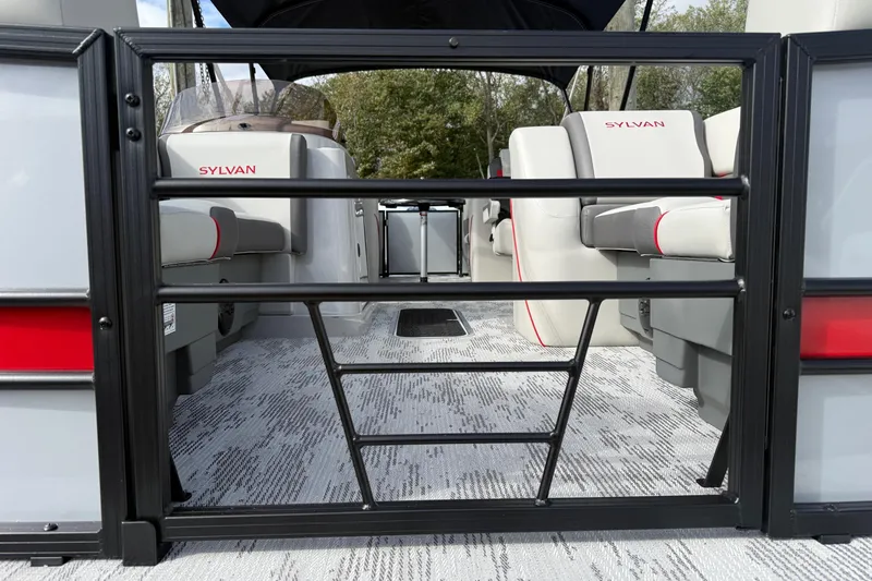 Slide: The Image of 2026 Sylvan X-3 LZ DH boat interior with plush seating and modern design. - 5