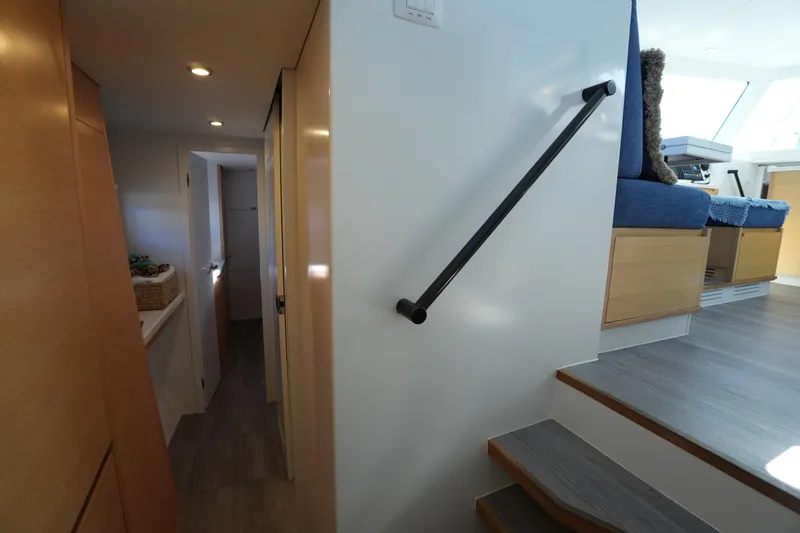 Slide: The Image of Interior of 2024 Balance 442 yacht, featuring modern design and cozy seating area. - 24