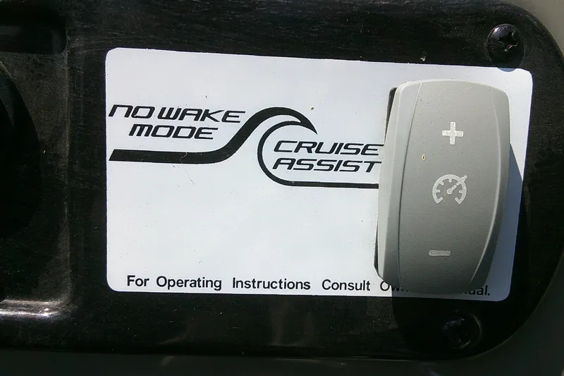 Slide: The Image of Yamaha 242 Limited S 2010 boat control panel with No Wake Mode and Cruise Assist. - 13