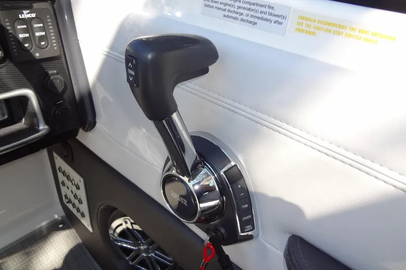 Slide: The Image of 2020 Formula 240 Bowrider interior with white seating and sleek design. - 30