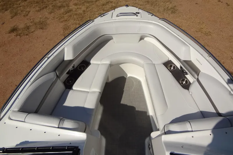 Slide: The Image of Control panel of a 2020 Formula 240 Bowrider boat with switches and indicators. - 36