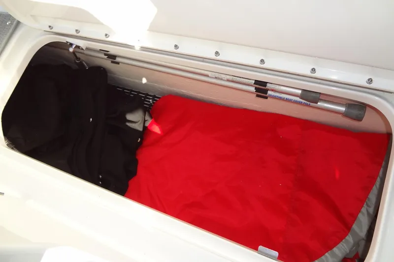 Slide: The Image of 2020 Formula 240 Bowrider interior with sleek seating and cup holders. - 48