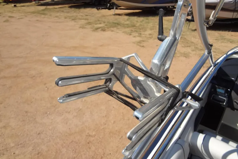 Slide: The Image of 2020 Formula 240 Bowrider boat interior with plush seating and cup holders. - 51