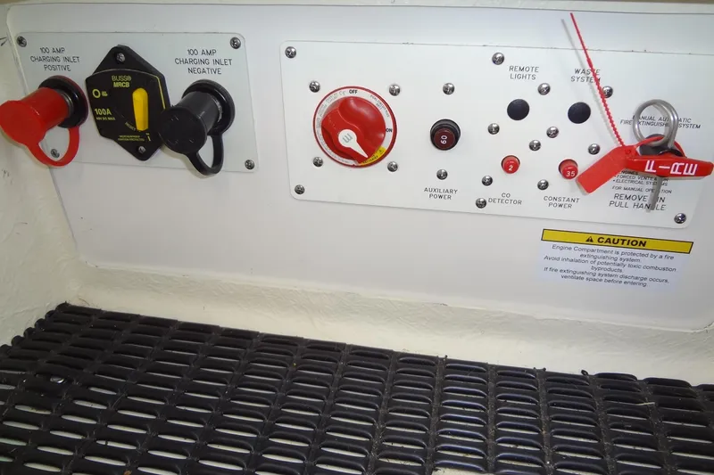 Slide: The Image of Blue Formula 240 Bowrider 2020 owner manual on boat seat. - 52