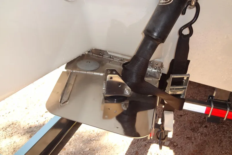 Slide: The Image of 2020 Formula 240 Bowrider trim tab and hydraulic system detail. - 67