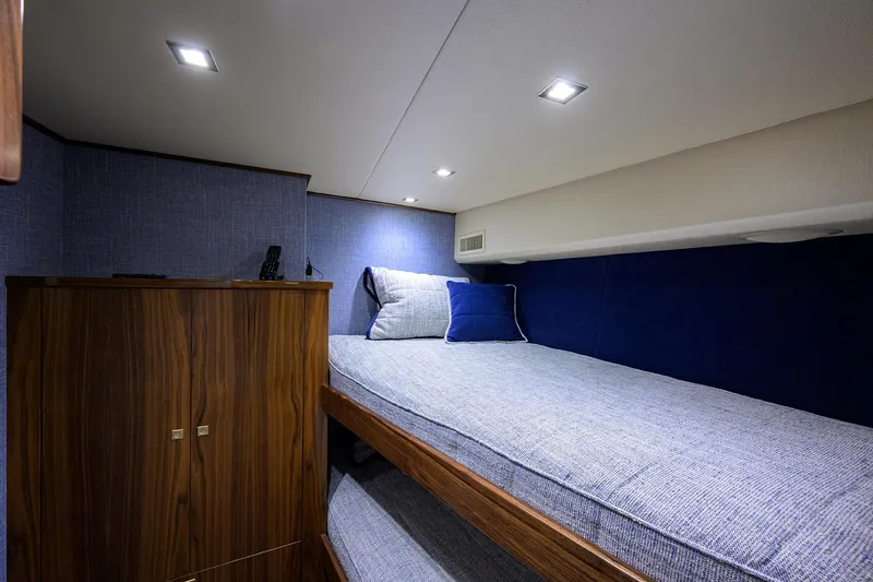 Slide: The Image of Viking 80 KEMOSABE - Mid Starboard Bunk Stateroom - 20