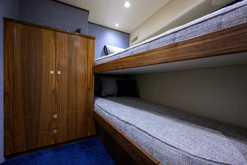Slide: The Image of Viking 80 KEMOSABE - Mid Starboard Bunk Stateroom - 21