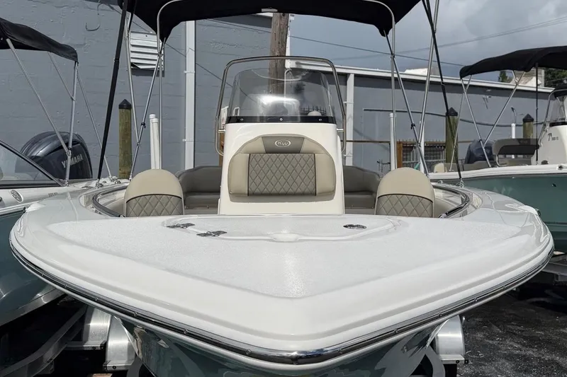 Slide: The Image of 2026 Key West 203 FS boat with sleek design and comfortable seating. - 2