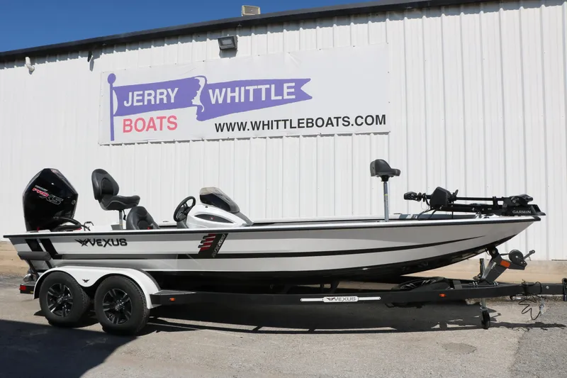 Slide: The Image of 2025 Vexus AVX 2080 boat on trailer at Jerry Whittle Boats dealership. - 10
