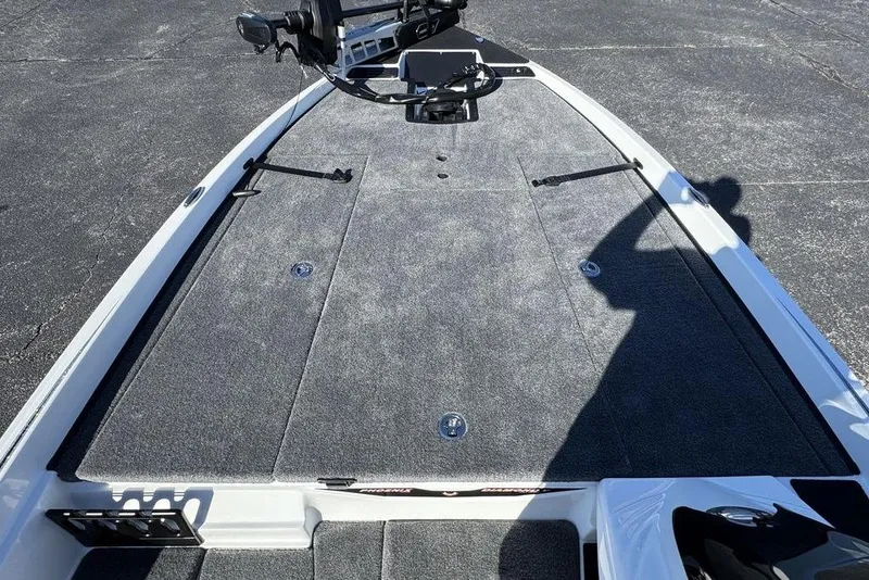 Slide: The Image of 2026 Phoenix 721 ZXL boat deck with carpeted surface and mounted equipment. - 7