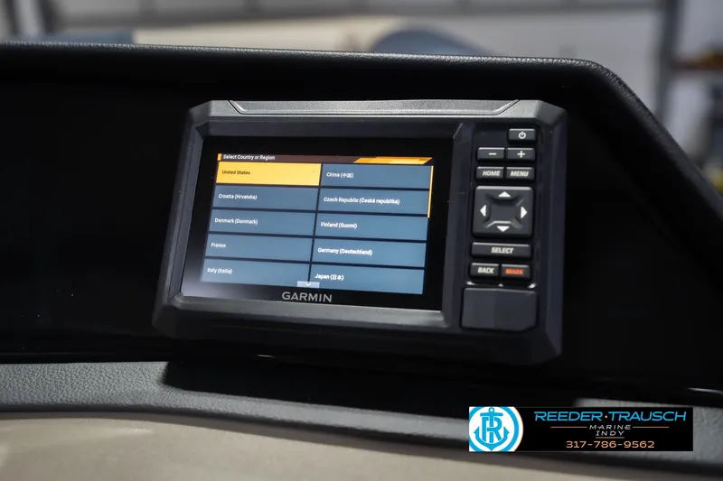 Slide: The Image of Garmin navigation system in 2026 Bennington 168 SLJ boat dashboard. - 35
