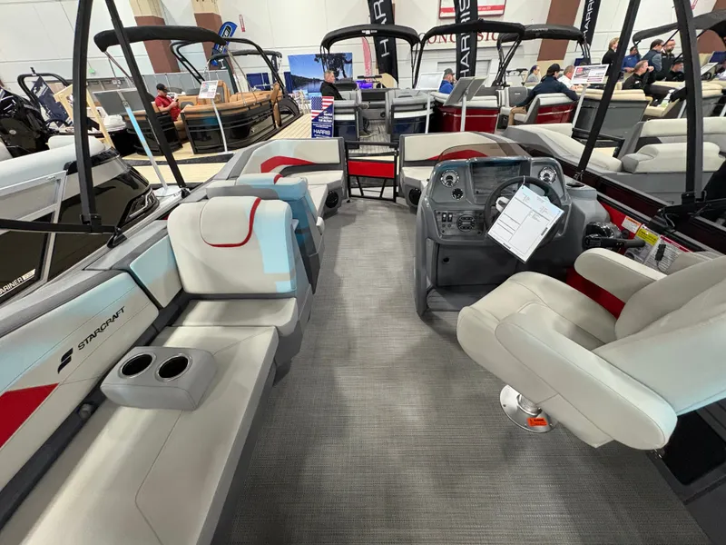 Slide: The Image of Interior of Starcraft GX 18 R boat, model year 2026. - 12