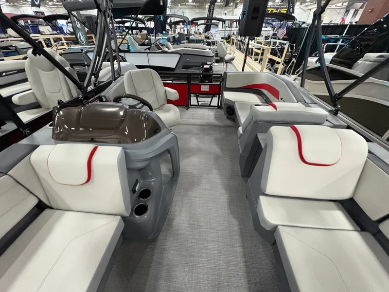 Slide: The Image of Interior of 2026 Starcraft GX 18 R boat with modern seating. - 4