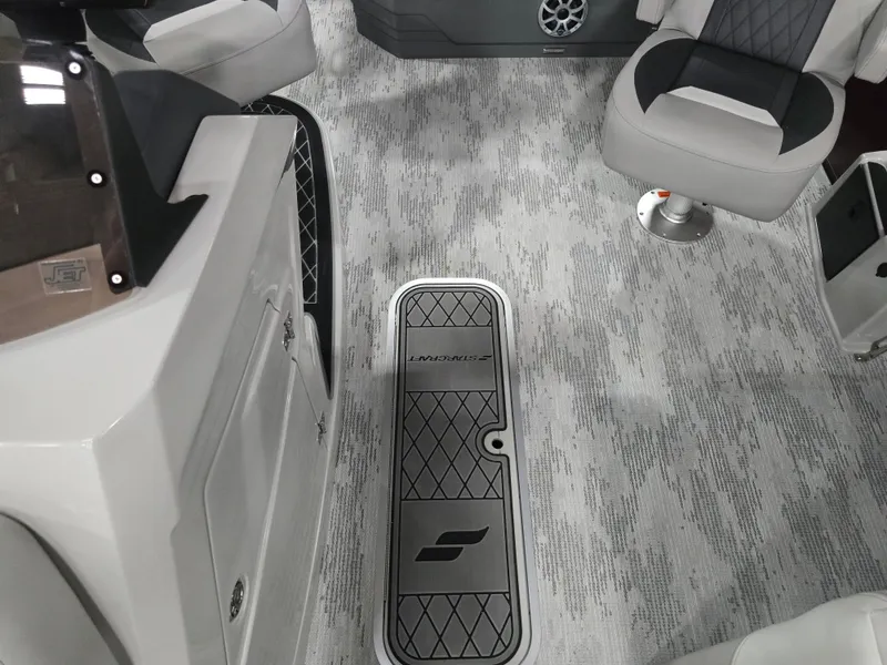 Slide: The Image of Interior of 2026 Starcraft SLS 3 DL with gray carpet flooring. - 12