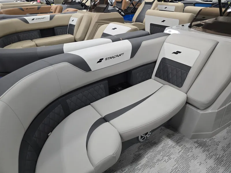 Slide: The Image of Interior of 2026 Starcraft SLS 3 DL with luxurious seating. - 14