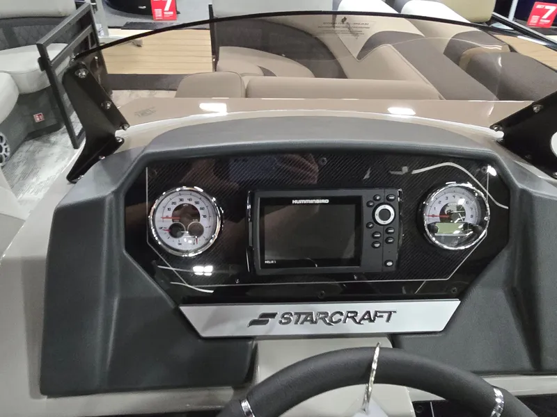 Slide: The Image of Dashboard of Starcraft SLS 3 DL boat, model year 2026. - 17