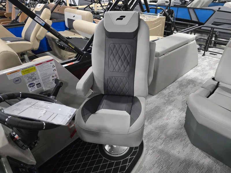 Slide: The Image of Luxurious seating in Starcraft SLS 3 DL boat, 2026 model. - 27