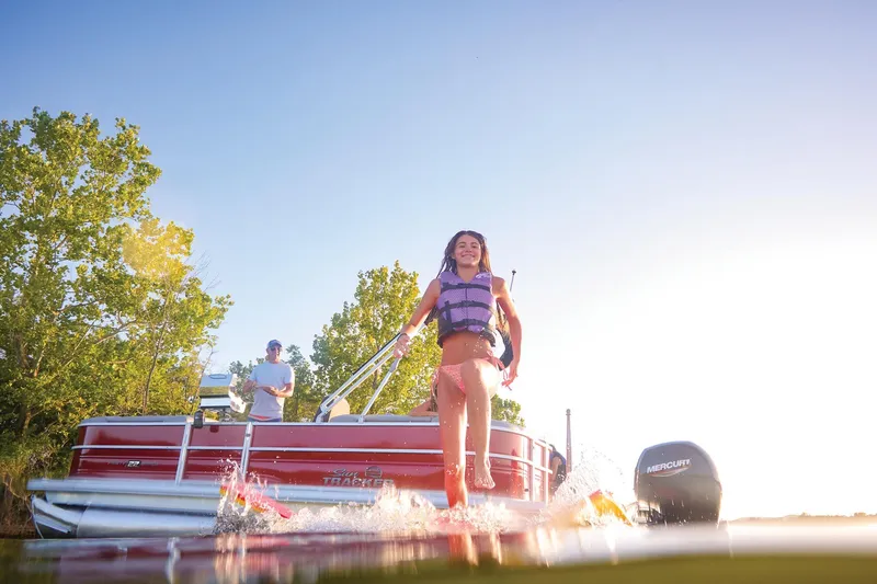 Slide: The Image of White River Party Barge 22 DLX 2026 - 6