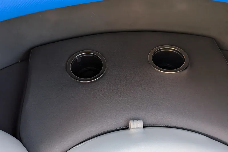Slide: The Image of Cup holders on 2026 Sun Tracker Party Barge 20 DLX boat seat. - 80