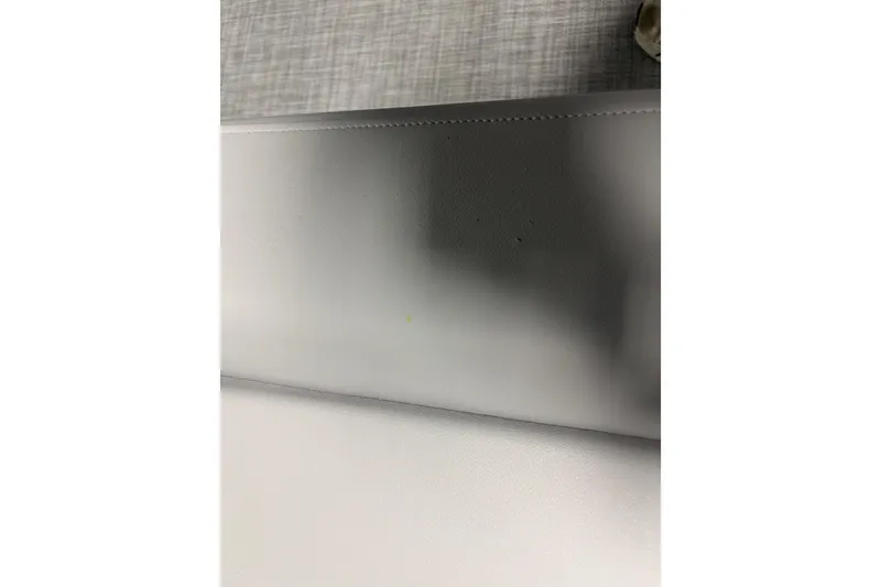 Slide: The Image of Close-up of Sun Tracker Party Barge 18 DLX 2026 upholstery detail. - 11