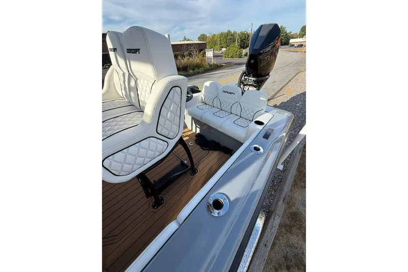 Slide: The Image of 2026 Concept 27' CC boat with luxurious seating and sleek design. - 17