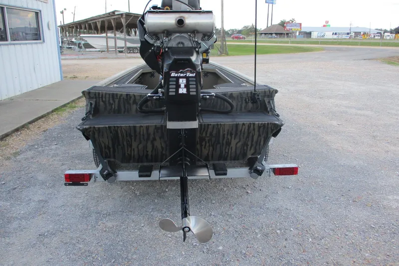 Slide: The Image of 2026 Gator Tail 1854 Extreme CC boat with powerful rear engine and propeller. - 10