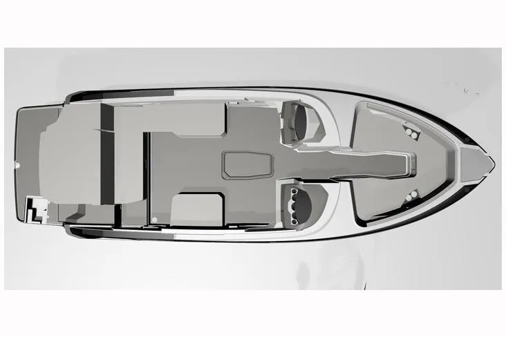 Slide: The Image of Manufacturer Provided Image: Top view of 2018 Monterey 278SS Super Sport boat layout design. - 38