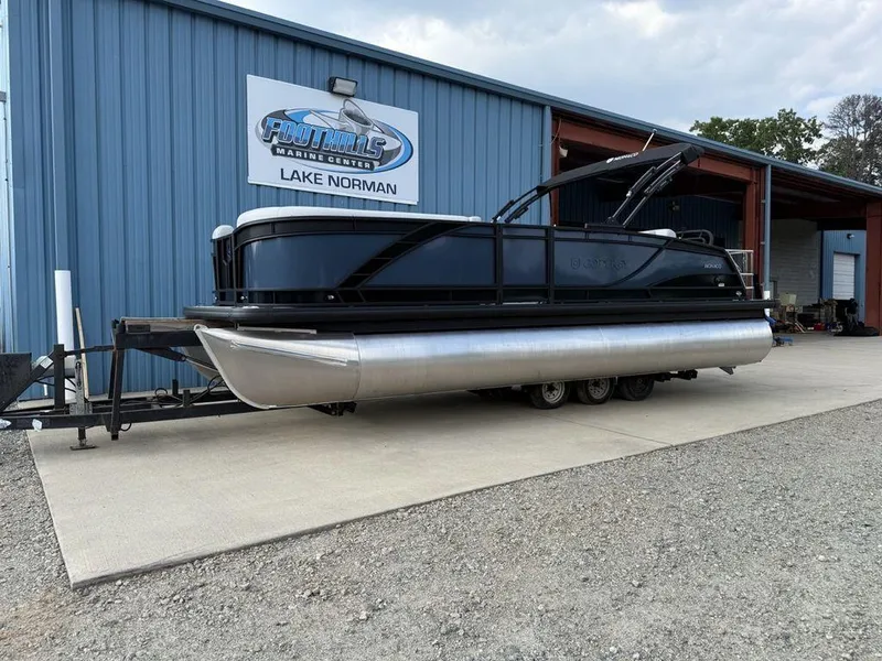 Slide: The Image of 2025 Godfrey Monaco 235 SFL pontoon boat at Foothills Marine Center, Lake Norman. - 3