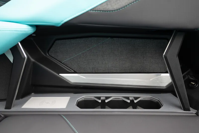 Slide: The Image of Interior detail of 2026 MasterCraft X24 boat, featuring sleek design and modern materials. - 26