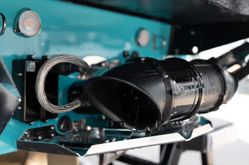 Slide: The Image of Close-up of 2026 MasterCraft X24 boat engine components, showcasing sleek design and technology. - 6