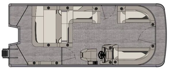 Slide: The Image of Avalon Venture 85 21' Versatile Rear Bench - INCOMING! 2026 - 26
