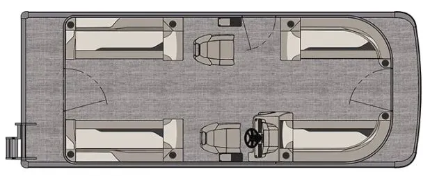 Slide: The Image of Avalon Venture 85 23' Quad Lounge Triple-Toon - INCOMING! 2026 - 30