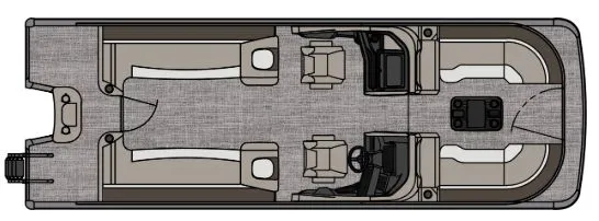 Slide: The Image of Avalon Catalina 25' Quad Lounge Windshield Triple-Toon 2026 - 3