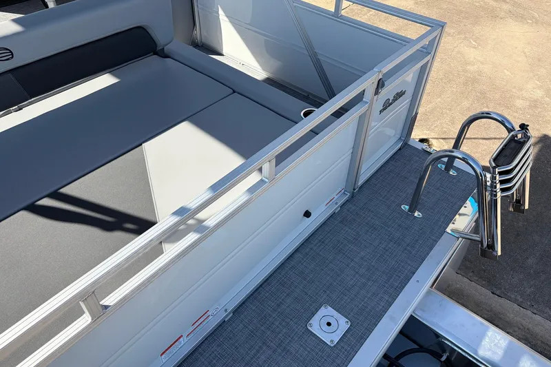 Slide: The Image of 2026 Sun Tracker Party Barge 22 RF XP3 with seating and swim ladder. - 54