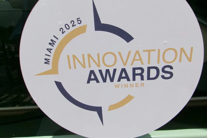 Slide: The Image of Miami 2025 Innovation Awards Winner logo on Monterey Elite 27 OB, 2026 model. - 6