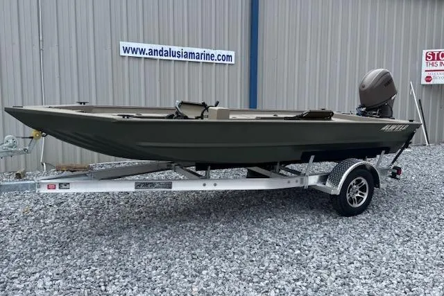 The Image of 2025 Alweld 1752PF boat on trailer at Andalusia Marine dealership. - 1