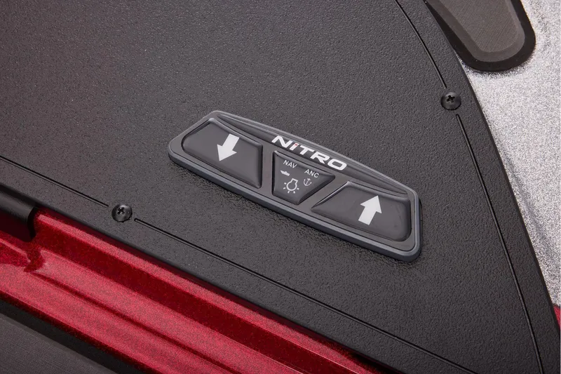 Slide: The Image of Manufacturer Provided Image: Top view of 2026 Nitro Z20 XL boat with organized storage compartments. - 15