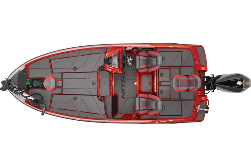 Slide: The Image of 2026 Nitro Z20 XL boat on trailer, parked outdoors in a sunny setting. - 4