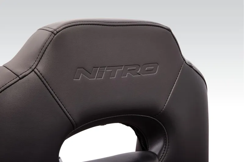 Slide: The Image of Manufacturer Provided Image: Steering console of 2026 Nitro Z20 XL boat with digital display and controls. - 41