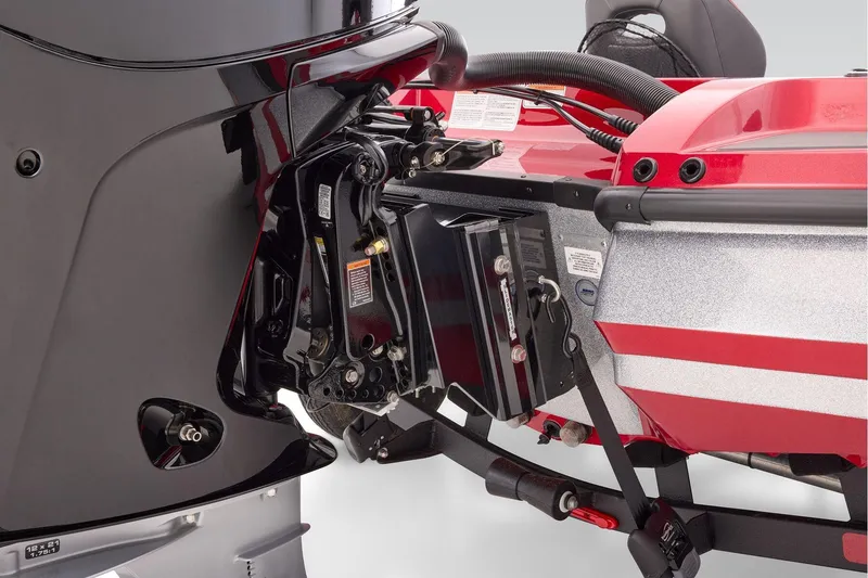 Slide: The Image of Manufacturer Provided Image: 2026 Nitro Z20 XL boat interior with red and black seating and storage compartments. - 61