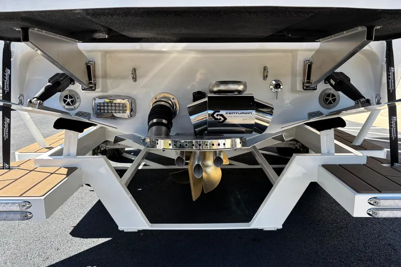 Slide: The Image of Luxurious interior of 2026 Centurion Ri230 boat with plush seating and modern design. - 14