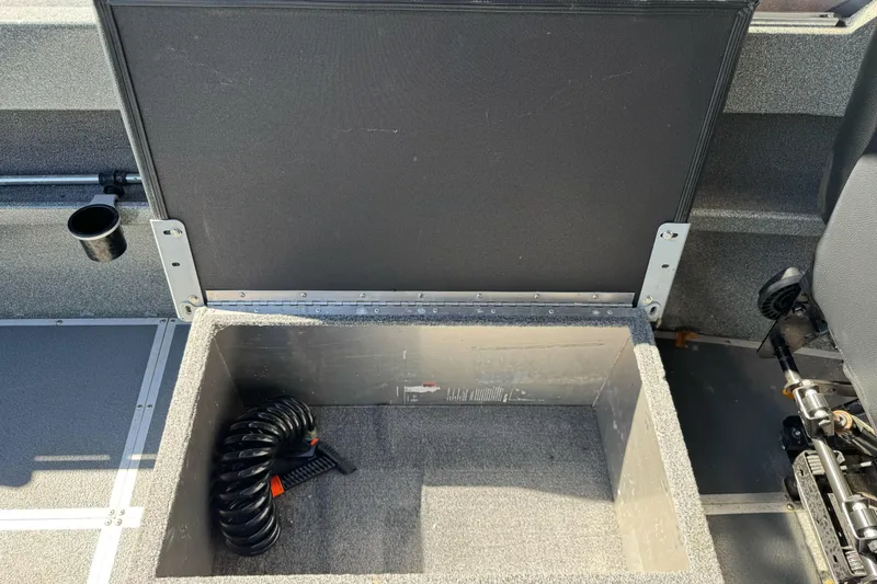 Slide: The Image of Open storage compartment in 2023 North River 21 X 84 Seahawk boat interior. - 31