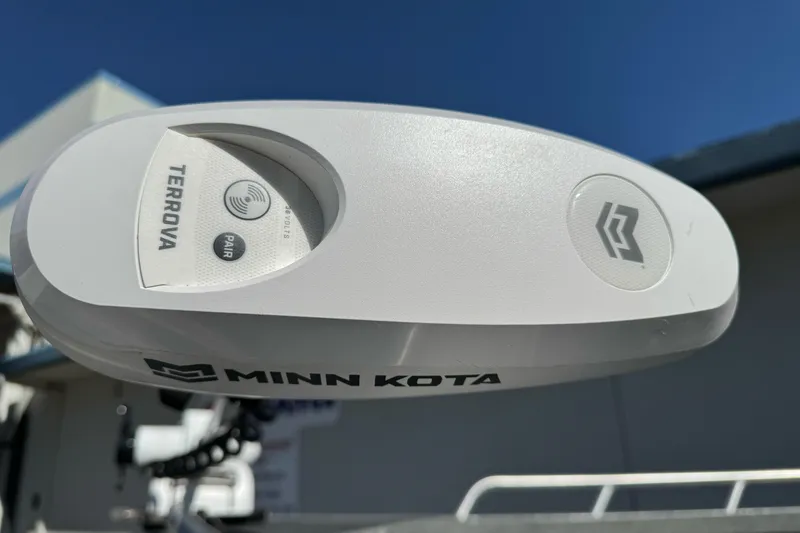 Slide: The Image of Minn Kota Terrova motor on 2023 North River 21 X 84 Seahawk boat. - 5