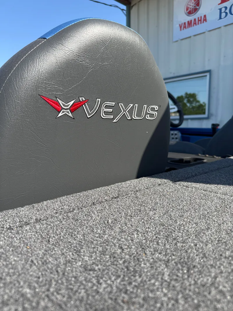 Slide: The Image of Vexus AVX1880 2025 boat seat with logo outdoors. - 46