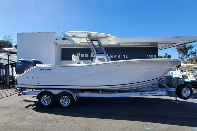 The Image of 2026 Sea Fox 268 Commander boat on trailer at Sea Witch Marine dealership. - 0