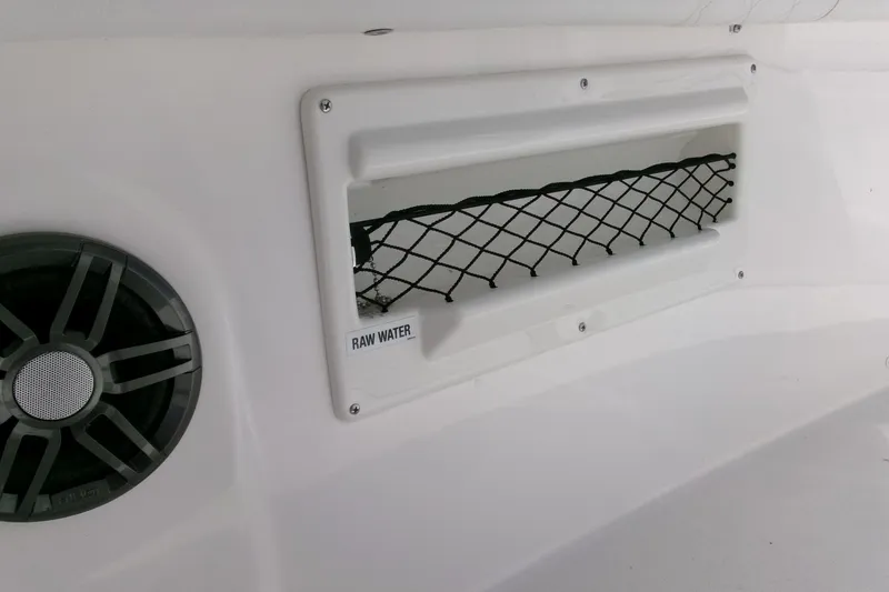 Slide: The Image of 2026 Sea Fox 268 Commander boat interior with speaker and raw water access. - 35