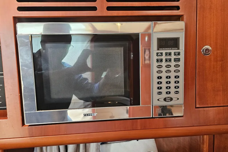 Slide: The Image of Built-in Tappan microwave oven in 2006 Chris-Craft Corsair 36 yacht kitchen. - 23
