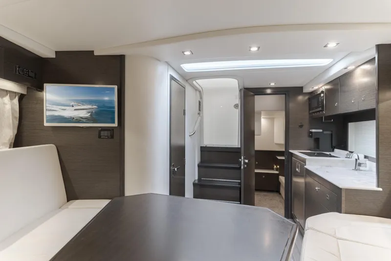 Slide: The Image of Luxurious interior of 2017 Cruisers Yachts 39 Express Coupe with modern amenities. - 38