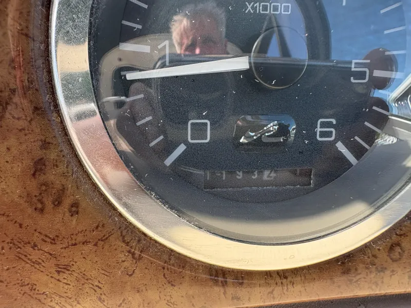 Slide: The Image of Close-up of a 1999 Sea Ray 340 Sundancer tachometer showing 1932 hours. - 20